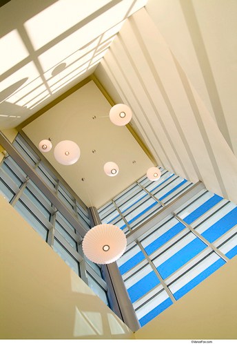 Featured image showing Renown Health, South Meadows, lighting design, construction administration done by Marie Wikoff of Wikoff Design Studio WDS, while employed at HMC Architects.
